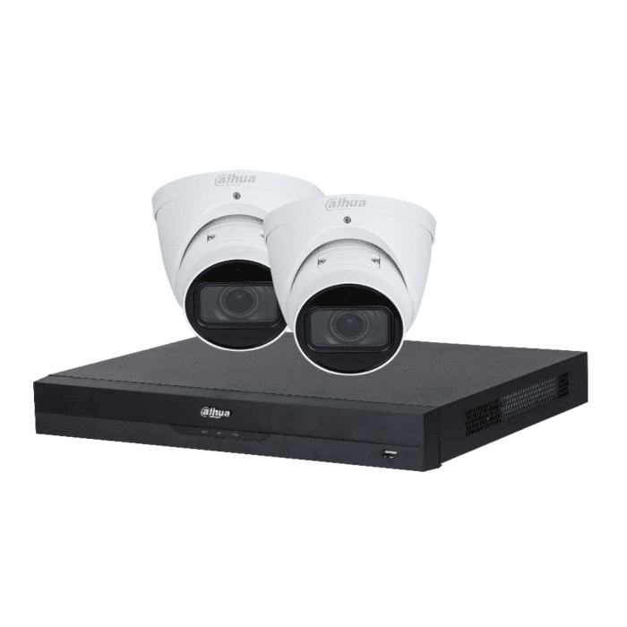 Dahua AI / 4K Turret cameraset - White (expandable to 8 cameras)
