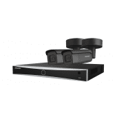 Hikvision AI / 4K Bullet cameraset - Zwart (uitbreidbaar tot 8 camera's) 