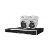 Hikvision AI / 4K Turret cameraset - White (expandable to 8 cameras)