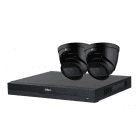 Dahua AI / 4K Turret cameraset - Black (expandable to 8 cameras)