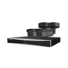 Hikvision AI / 4K Bullet cameraset - Black (expandable to 8 cameras)